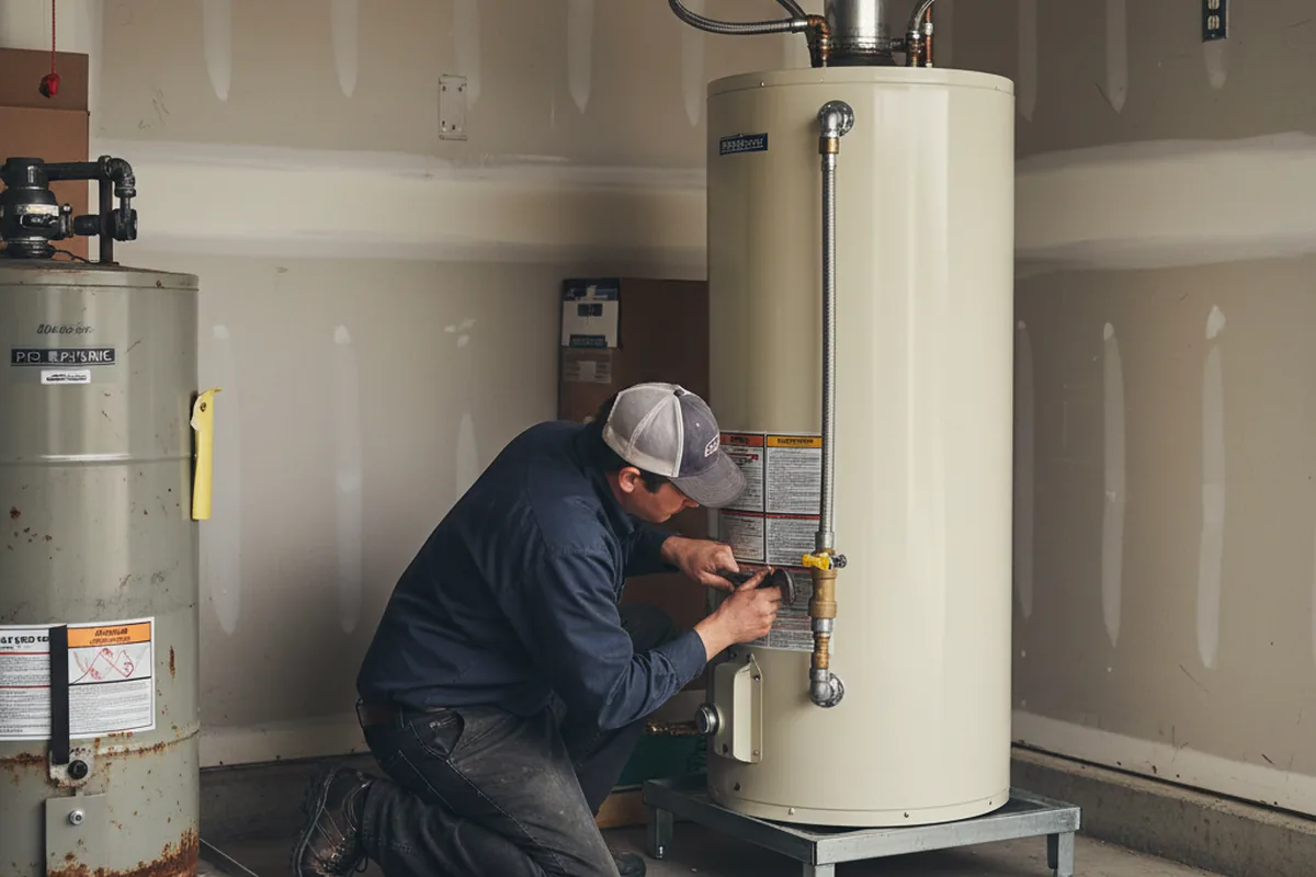 Water heater and shutoff valve replacement in Bowmansville